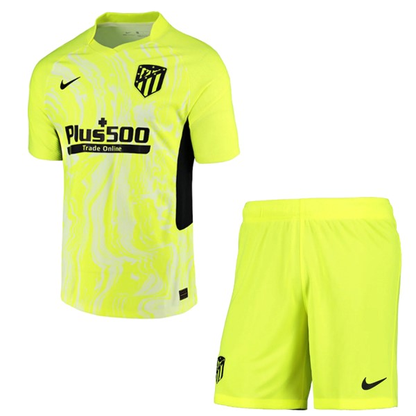 Camiseta Atlético de Madrid 3ª Kit Niños 2020 2021 Verde Fluorescente